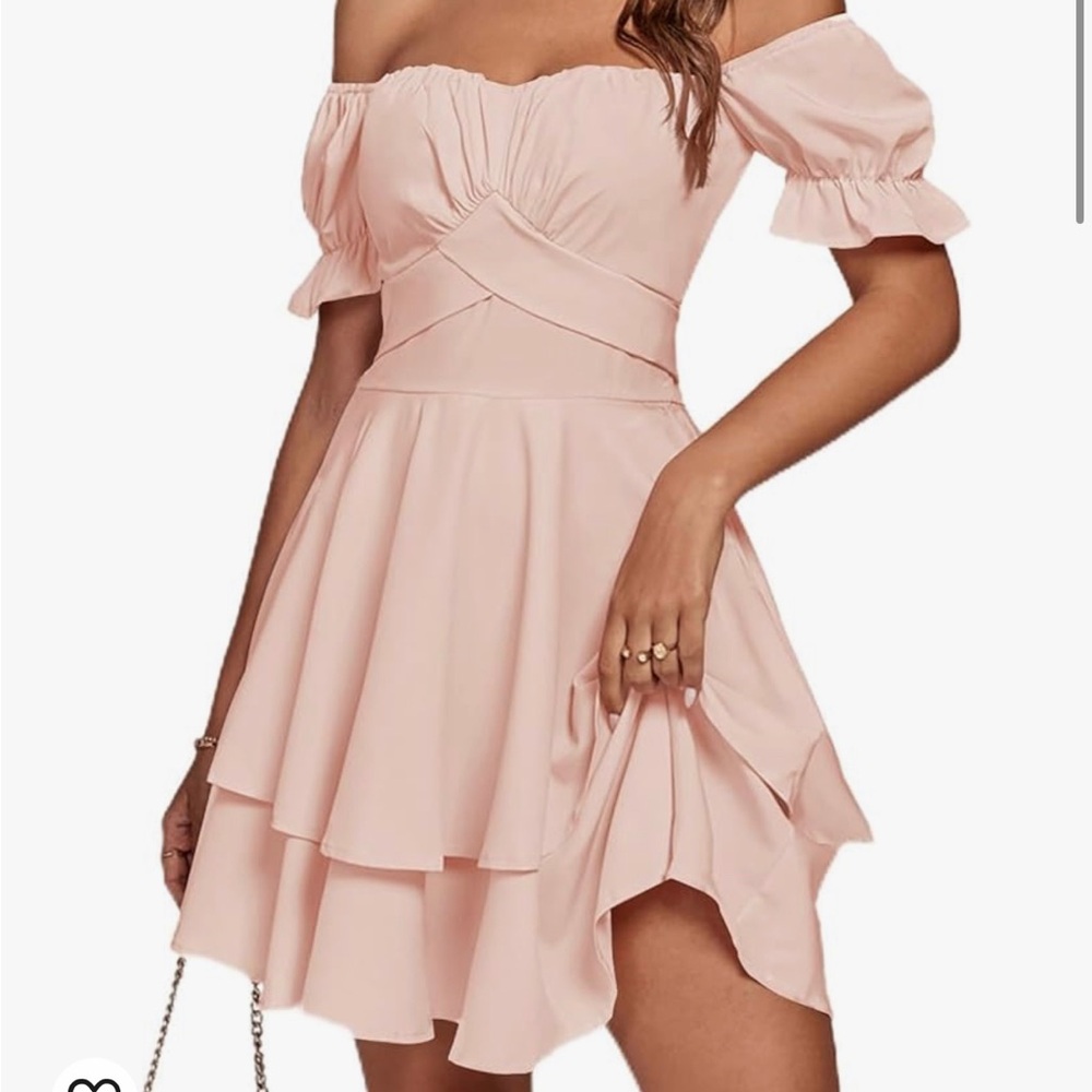 Off the shoulder ruffle dress